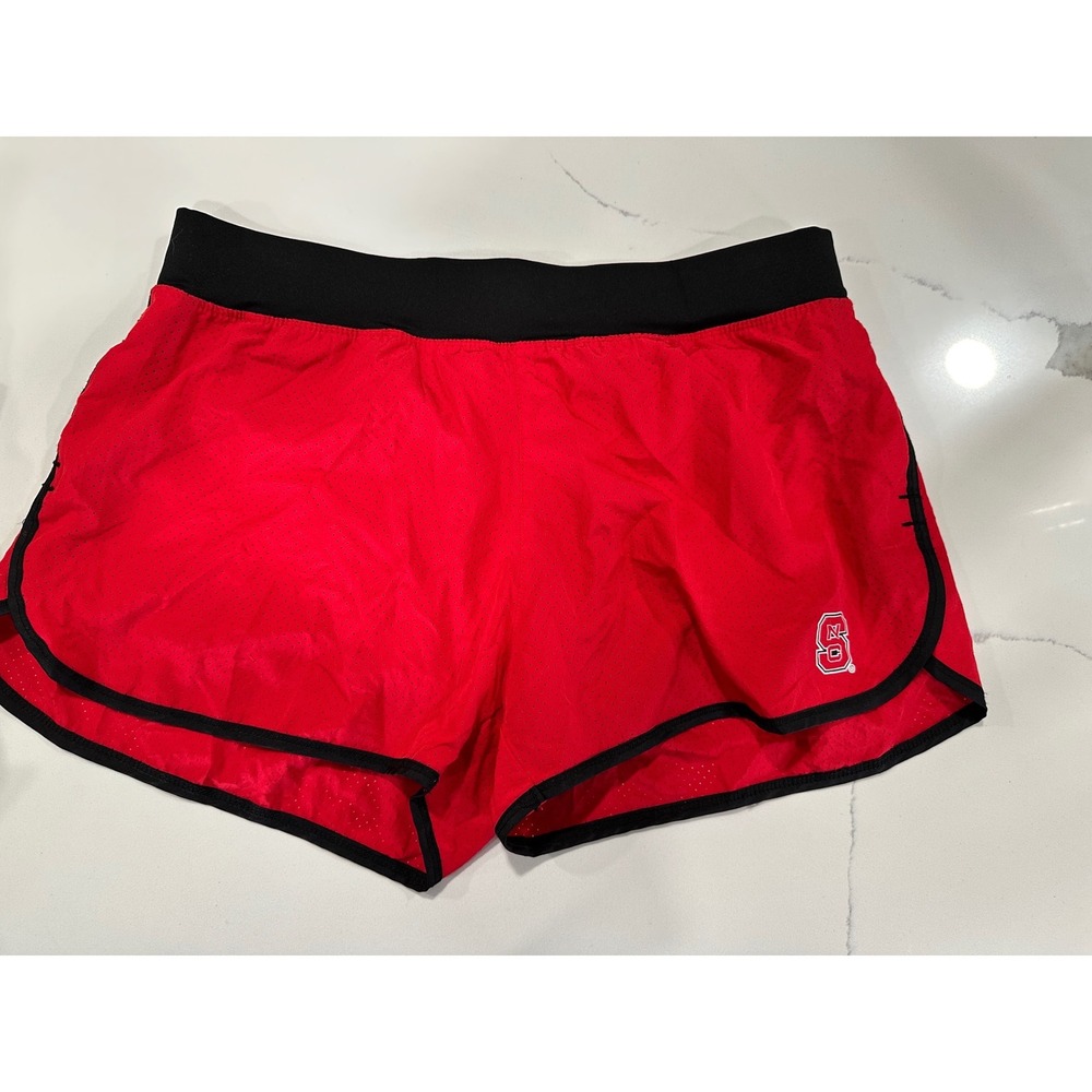 Colosseum NC State Wolfpack Red Mesh‎ Athletic Shorts Womens XL NCAA Gym Workout